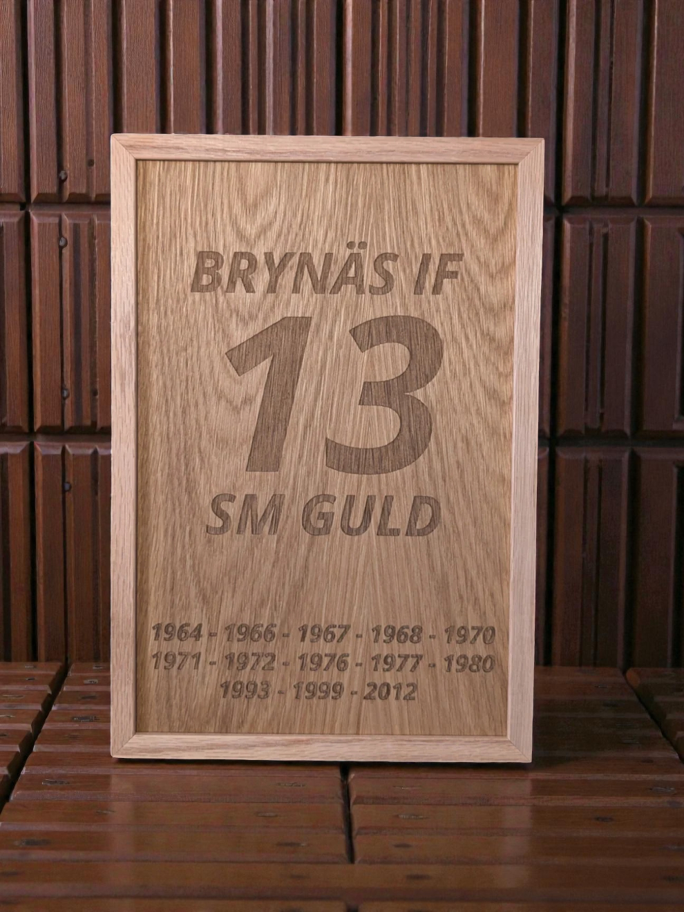 Brynäs IF - 13 SM guld 30x20 cm