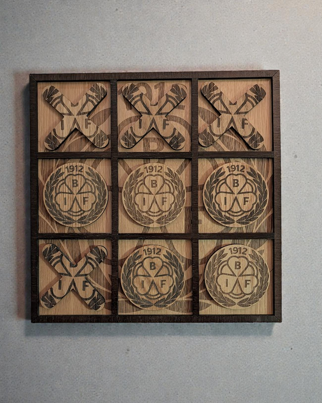 Tic Tac Toe - Glasunderlägg Brynäs